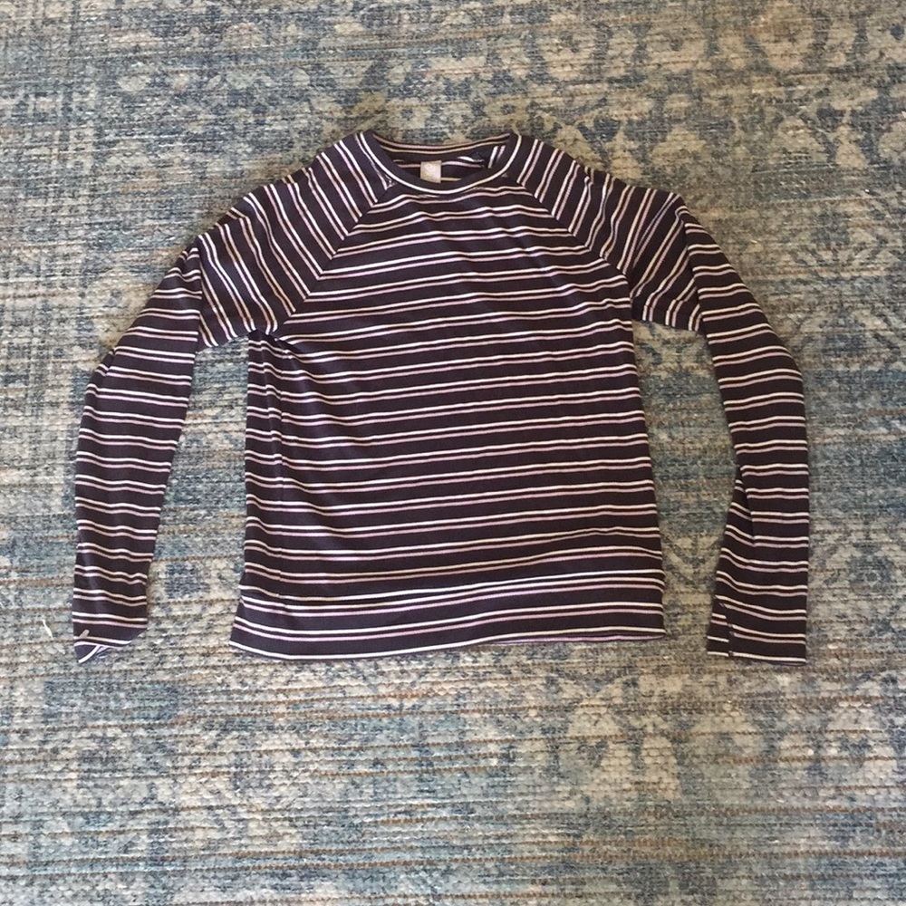 Athletha Girl striped long sleeve top